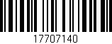 Código de barras (EAN, GTIN, SKU, ISBN): '17707140'