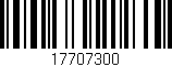 Código de barras (EAN, GTIN, SKU, ISBN): '17707300'
