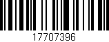 Código de barras (EAN, GTIN, SKU, ISBN): '17707396'