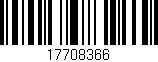 Código de barras (EAN, GTIN, SKU, ISBN): '17708366'