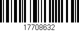 Código de barras (EAN, GTIN, SKU, ISBN): '17708632'