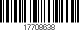 Código de barras (EAN, GTIN, SKU, ISBN): '17708638'