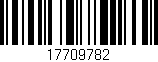 Código de barras (EAN, GTIN, SKU, ISBN): '17709782'