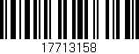 Código de barras (EAN, GTIN, SKU, ISBN): '17713158'