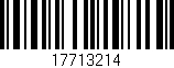 Código de barras (EAN, GTIN, SKU, ISBN): '17713214'