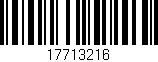 Código de barras (EAN, GTIN, SKU, ISBN): '17713216'