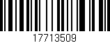 Código de barras (EAN, GTIN, SKU, ISBN): '17713509'