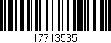 Código de barras (EAN, GTIN, SKU, ISBN): '17713535'