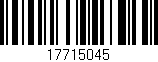 Código de barras (EAN, GTIN, SKU, ISBN): '17715045'