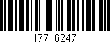 Código de barras (EAN, GTIN, SKU, ISBN): '17716247'