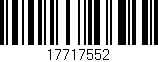 Código de barras (EAN, GTIN, SKU, ISBN): '17717552'