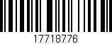 Código de barras (EAN, GTIN, SKU, ISBN): '17718776'