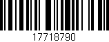 Código de barras (EAN, GTIN, SKU, ISBN): '17718790'