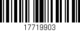 Código de barras (EAN, GTIN, SKU, ISBN): '17719903'