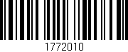 Código de barras (EAN, GTIN, SKU, ISBN): '1772010'