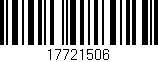 Código de barras (EAN, GTIN, SKU, ISBN): '17721506'