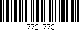 Código de barras (EAN, GTIN, SKU, ISBN): '17721773'