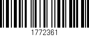 Código de barras (EAN, GTIN, SKU, ISBN): '1772361'