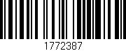 Código de barras (EAN, GTIN, SKU, ISBN): '1772387'