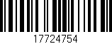 Código de barras (EAN, GTIN, SKU, ISBN): '17724754'