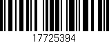 Código de barras (EAN, GTIN, SKU, ISBN): '17725394'