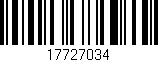 Código de barras (EAN, GTIN, SKU, ISBN): '17727034'