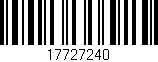 Código de barras (EAN, GTIN, SKU, ISBN): '17727240'