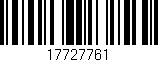 Código de barras (EAN, GTIN, SKU, ISBN): '17727761'