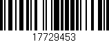 Código de barras (EAN, GTIN, SKU, ISBN): '17729453'