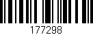 Código de barras (EAN, GTIN, SKU, ISBN): '177298'