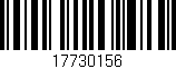 Código de barras (EAN, GTIN, SKU, ISBN): '17730156'