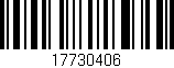 Código de barras (EAN, GTIN, SKU, ISBN): '17730406'