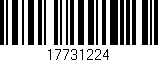 Código de barras (EAN, GTIN, SKU, ISBN): '17731224'