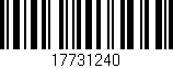 Código de barras (EAN, GTIN, SKU, ISBN): '17731240'