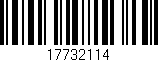 Código de barras (EAN, GTIN, SKU, ISBN): '17732114'