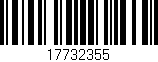 Código de barras (EAN, GTIN, SKU, ISBN): '17732355'