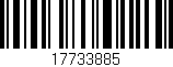 Código de barras (EAN, GTIN, SKU, ISBN): '17733885'