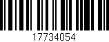 Código de barras (EAN, GTIN, SKU, ISBN): '17734054'