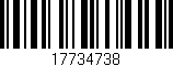 Código de barras (EAN, GTIN, SKU, ISBN): '17734738'