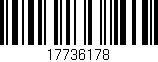 Código de barras (EAN, GTIN, SKU, ISBN): '17736178'