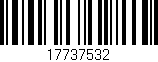 Código de barras (EAN, GTIN, SKU, ISBN): '17737532'