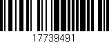 Código de barras (EAN, GTIN, SKU, ISBN): '17739491'