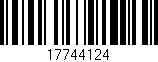 Código de barras (EAN, GTIN, SKU, ISBN): '17744124'