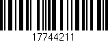 Código de barras (EAN, GTIN, SKU, ISBN): '17744211'