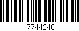 Código de barras (EAN, GTIN, SKU, ISBN): '17744248'