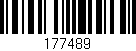 Código de barras (EAN, GTIN, SKU, ISBN): '177489'