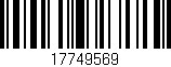 Código de barras (EAN, GTIN, SKU, ISBN): '17749569'