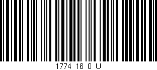 Código de barras (EAN, GTIN, SKU, ISBN): '1774_16_0_U'