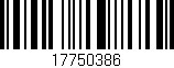Código de barras (EAN, GTIN, SKU, ISBN): '17750386'