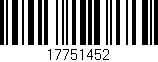 Código de barras (EAN, GTIN, SKU, ISBN): '17751452'